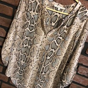 Snake print blouse